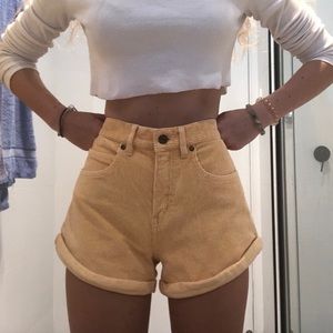 NWT Afends cotton corduroy creamsicle shorts